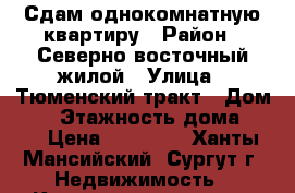 Сдам однокомнатную квартиру › Район ­ Северно-восточный жилой › Улица ­ Тюменский тракт › Дом ­ 8 › Этажность дома ­ 17 › Цена ­ 23 000 - Ханты-Мансийский, Сургут г. Недвижимость » Квартиры аренда   . Ханты-Мансийский,Сургут г.